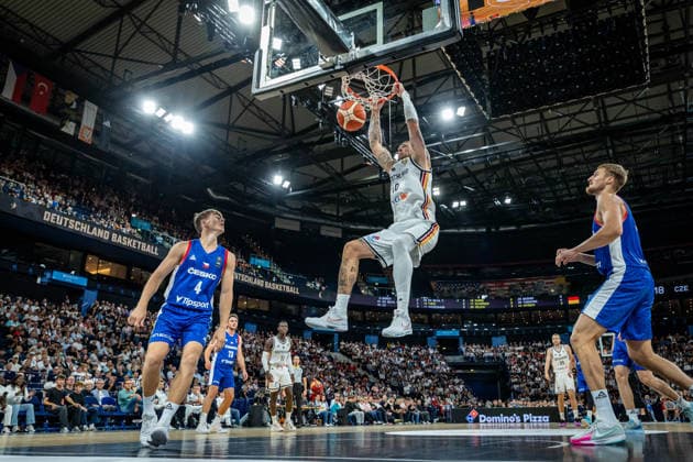Basketball Hamburg 21.08.2026 Turkish Airlines Supercup 2026 Deutschland (GER) - Tschechien (CZE) Daniel Theis (Deutschland, No.10) *** Basketball Hamburg, August 21, 2026 Turkish Airlines Supercup 2026 Germany (GER) vs. Czech Republic (CZE) Daniel Theis, Germany, No. 10