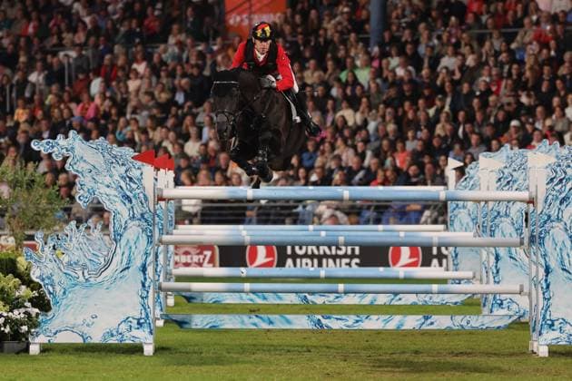 Marcus Ehning (GER, Deutschland) mit Pferd Coolio 42 , Springen, FEI Jumping World Championship, WM, Weltmeisterschaft , FEI Jumping World Championship Second Competition Ð Team Final, Mercedes-Benz Prize, Mercedes-Benz Prize, Einzel und Teamwertung, Jumping , AACHEN - FEI World Championships 2026, Weltfest des Pferdesports, Reitsport Weltmeisterschaft 2026, Aachen 2026, Welcome Home 2026, Aachener Soers, 11. bis 23. August 2026, Reitsport, 20.08.2026, Aachen Aachener Soers Deutschland *** Marcus Ehning (GER), Germany, riding Coolio 42, Show Jumping, FEI Jumping World Championship, FEI Jumping World Championship Second Competition – Team Final, Mercedes-Benz Prize, Mercedes-Benz Prize, Individual and Team Standings, Jumping, AACHEN FEI World Championships 2026, World Equestrian Festival, 2026 World Equestrian Games, Aachen 2026, Welcome Home 2026, Aachen Soers, August 11–23, 2026, Equestrian Sports, August 20, 2026, Aachen Soers, Germany