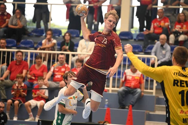 Finley Werschkull TuSEM Essen - SC DHfK Leipzig 21.08.2026 Finley Werschkull (TuSEM Essen), 1. Runde DHB Pokal TuSEM Essen - SC DHfK Leipzig am 21. August 2026 in der Sporthalle am Hallo, Essen. Endstand: 36:33 nach Verlängerung *** Finley Werschkull TuSEM Essen vs. SC DHfK Leipzig, August 21, 2026. Finley Werschkull TuSEM Essen, 1st Round of the DHB Cup: TuSEM Essen vs. SC DHfK Leipzig on August 21, 2026, at the Sporthalle am Hallo, Essen Final score 36–33 after overtime