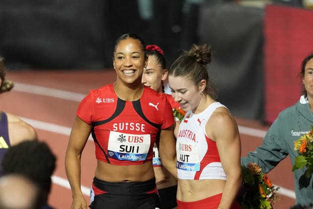 Lausanne, Switzerland - August 21: Isabel Posch and Soraya Becerra during the Wanda Diamond League Athletissima Lausanne 2026 at Stade Olympique de la Pontaise on August 21, 2026 in Lausanne, Switzerland.  Copyright: xKjetilxWaberx xSPPx Sportspressphoto_SPR211876