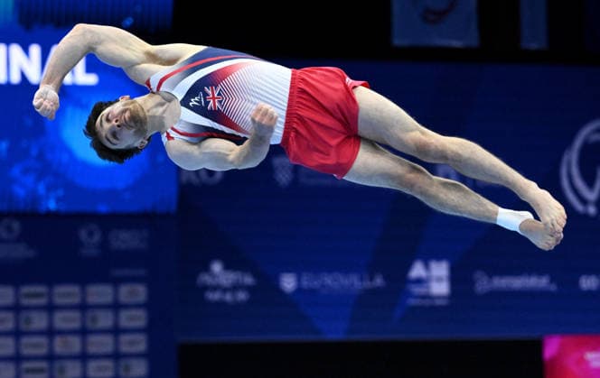37th European Championships and 15th European Junior Championships in Men s Artistic Gymnastics - Day 3 Harry Hepworth of Great Britain competes on the Floor exercise during Senior Men™s Individual Apparatus Finals, Part 1 on day 3 of the 2026 Men s Artistic Gymnastics European Championships at Arena Zagreb on August 21, 2026 in Zagreb, Croatia.  MarkoxLukunic PIXSELL