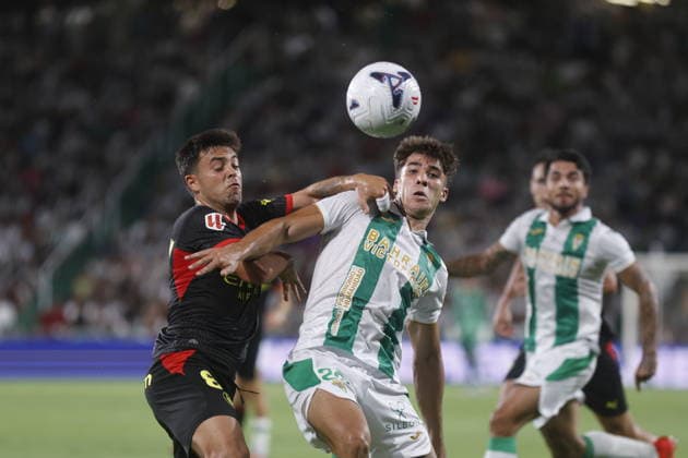 ESP: LaLiga Hypermotion Cordoba CF - Girona FC Fran Beltran of Girona and Eder Garcia of Betis during LaLiga Hypermotion between Cordoba CF - Girona FC played at Nuevo Arcangel Stadium, Cordoba on August 21, 2026 in Spain Spain *** ESP LaLiga Hypermotion Córdoba CF vs. Girona FC: Fran Beltrán of Girona and Eder García of Betis during the LaLiga Hypermotion match between Córdoba CF and Girona FC, played at Nuevo Arcángel Stadium in Córdoba on August 21, 2026, in Spain Copyright: xAgenciaxLOFx