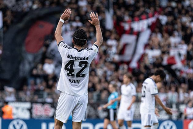 DFB-Pokal, 2026 2027, 1. Runde: SC St. Tönis 11 20 - Eintracht Frankfurt; 21.08.2026 Can Uzun (Eintracht Frankfurt, 42) DFB-Pokal, 2026 2027, 1. Runde: SC St. Tönis 11 20 - Eintracht Frankfurt; Grotenburg-Stadion, Krefeld; 21.08.2026 *** DFB Cup, 2026–2027, 1st Round: SC St. Tönis 11–20 Eintracht Frankfurt, August 21, 2026; Can Uzun, Eintracht Frankfurt, 42; DFB Cup, 2026–2027, First Round: SC St. Tönis 11–20 Eintracht Frankfurt, Grotenburg Stadium, Krefeld, August 21, 2026 Copyright: xBEAUTIFULxSPORTS Buriakovx