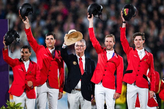 Equestrian sports, World Championships in Aachen, show jumping, team show jumping, Germany crowned world champions