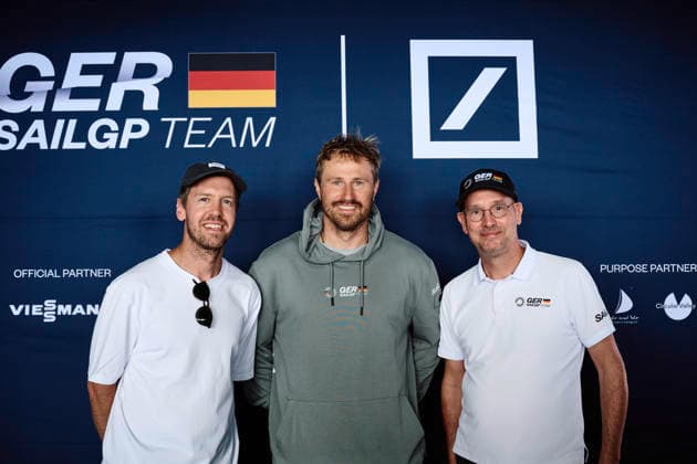 Sailing: Sebastian Vettel visits SailGP in Sassnitz