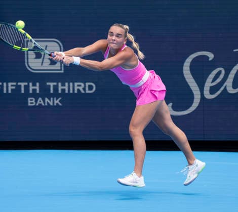 August 21, 2026: Sara Bejlek defeated Madison Keys (USA) at the Cincinnati Open being played at Lindner Family Tennis Center in Mason, Ohio USA Ã‚ Tennisclix Cal Media Mason USA - ZUMAc04_ 20260821_zma_c04_015 Copyright: xLesliexBillmanx
