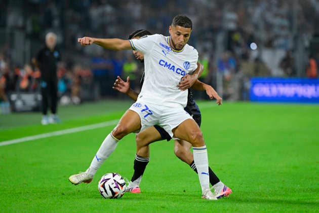 FOOTBALL : Olympique de Marseille VS RC Strasbourg Alsace - Ligue 1 McDonald s - 21 08 2026 Amine Harit (OM) - Ligue 1 McDonald s match between Olympique de Marseille and Racing Club de Strasbourg Alsace on August 21, 2026 at the CEPAC Velodrome Stadium in Marseille. MarseilleFrance  Copyright: xWilliamxCannarellax