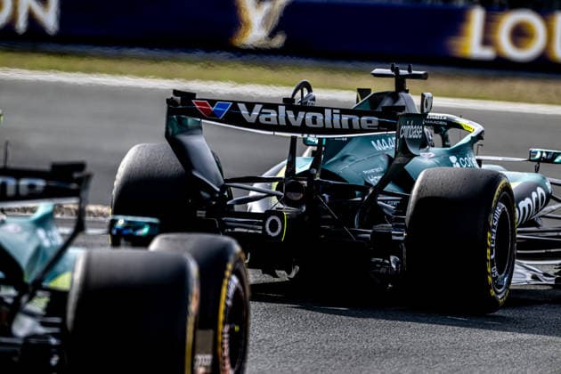 ZANDVOORT, NETHERLANDS: Lance Stroll, racing for the Aston Martin F1 team during the 2026 Formula 1 Dutch Grand Prix at the Circuit Zandvoort in Zandvoort, Netherlands
