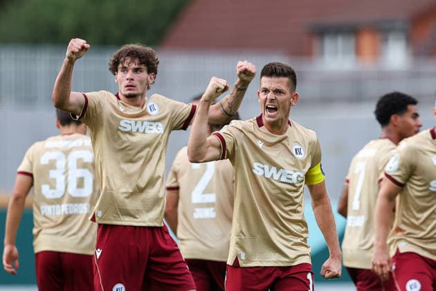 2026.08.21, xkwix, Fußball, DFB-Pokal, Preußen Münster - Karlsruher SC, LVM-Preußenstadion, 1.Runde, Saison 2026 2027: Torjubel schreiend von Marvin Wanitzek (Karlsruher SC 10) nach Tor zum 1:1 DFB regulations prohibit any use of photographs as image sequences and or quasi-video. Photo: xKamilxWilkowskixPressefotoKochx Nordrhein-Westfalen Deutschland *** August 21, 2026, xkwix, Soccer, DFB Cup, Preußen Münster vs. Karlsruher SC, LVM Preußenstadion, Round 1, 2026–2027 Season; Marvin Wanitzek of Karlsruher SC 10 celebrating his goal by shouting after scoring the 1–1 equalizer. DFB regulations prohibit any use of photographs as image sequences and or quasi-video. Photo: xKamilxWilkowskixPressefotoKochx, North Rhine-Westphalia, Germany