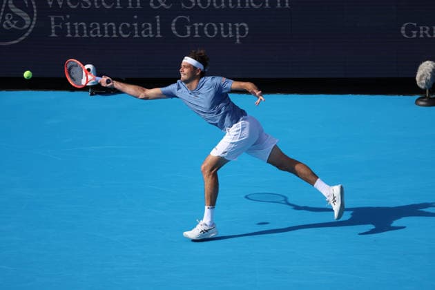 August 21, 2026, Mason, Oh, USA: Cincinnati Open Tennis 2026 - Taylor Fritz hits a ball against Brandon Nakashima in the Cincinnati Open Tennis Tournament held in Mason OH. 2026 08 21. Cincinnati Open Tennis 2026  - ZUMAn24_ 20260821_zaf_n24_220 Copyright: xWallyxNellx
