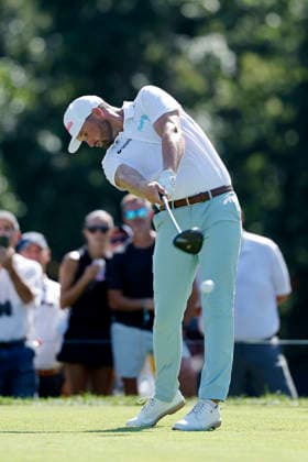 ST. LOUIS, MO - AUGUST 21: Wyndham Clark of United States of America plays from the tee at the twelfth hole during the second round of the BMW Championship on August 21, 2026 at Bellerive Country Club in St Louis, Missouri. (Photo by Joe Robbins Icon Sportswire) GOLF: AUG 21 PGA, Golf Herren BMW Championship EDITORIAL USE ONLY Icon5732608210552