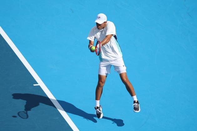 August 21, 2026, Mason, Oh, USA: Cincinnati Open Tennis 2026 - Brandon Nakashima hits a ball against Taylor Fritz in the Cincinnati Open Tennis Tournament held in Mason OH. 2026 08 21. ZUMAPress Mason USA - ZUMAn24_ 20260821_zaf_n24_194 Copyright: xWallyxNellx