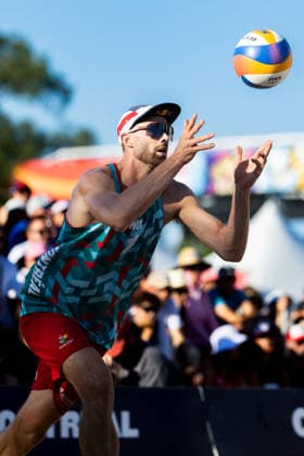 August 21, 2026, Montreal, Quebec, Canada: ANDERS BERNTSEN MOL and CHRISTIAN SANDLIE SORUM from Norway in match against TREVOR CRABB and CHASE BUDINGER from USA at Beach Pro Tour at Parc Jean-Drapeau in Montreal, Quebec, Canada on 2026-08-21 VOLLEYBALL: Beach Pro Tour Montreal 2026  - ZUMAl189 20260821_zsp_l189_091 Copyright: xYannickxLegarex