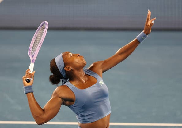 August 21, 2026, Mason, Ohio, USA: COCO GAUFF of USA during the match against M. Kostyuk of Ukraine in quarterfinals of tennis tournament WTA, Tennis Damen 1000 Cincinnati Open in Mason, USA. Gauff won 6:2, 6:2. Tennis: Cincinnati Open - Coco Gauff 6:2, 6:2  - ZUMAc278 20260821_zsp_c278_082 Copyright: xMarcinxCholewinskix
