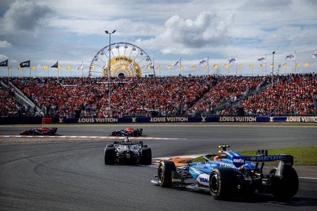 ZANDVOORT, NETHERLANDS: Carlos Sainz, racing for the Williams Racing team during the 2026 Formula 1 Dutch Grand Prix at the Circuit Zandvoort in Zandvoort, Netherlands