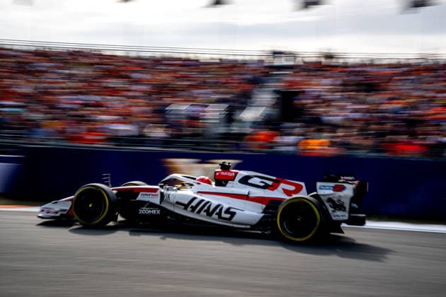 ZANDVOORT, NETHERLANDS: Esteban Ocon, racing for the Haas F1 team during the 2026 Formula 1 Dutch Grand Prix at the Circuit Zandvoort in Zandvoort, Netherlands
