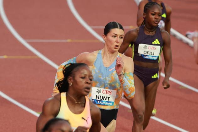 2026 Wanda Diamond League - Athletissima Lausanne Amy Hunt of Great Britain competes during the 200m women s race at the 2026 Wanda Diamond League Lausanne meeting at the Stade Olympique de la Pontaise in Lausanne, Switzerland, on August 21, 2026. Lausanne Vaud Switzerland  Copyright: xRemyxGrosx originalFilename:gros-200mwome260821_np30r.jpg
