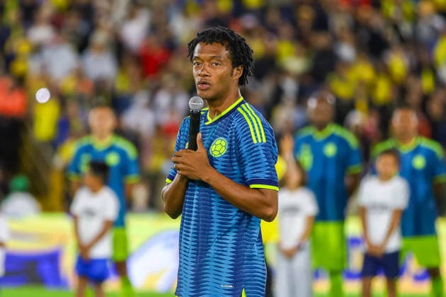 August 21, 2026, Bogota, Bogota D.C, Colombia: Player Juan Guillermo Cuadrado during a football match to raise funds for the victims of an 7.4 earthquake, at El Campin stadium in Bogota on August 21, 2026. Bogota Colombia - ZUMAvp1_ 0864602708st Copyright: xPaulaxCasallasx