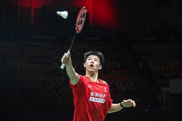 August 22, 2026, New Delhi, Delhi, India: China s Feng Yan Zhe and Huang Dong Ping (not pictured) in action against Indonesia s Amri Syahnawi and Nita Violina Marwah during Mixed Doubles Semi Finals of the BWF World Championships 2026 in New Delhi, India on August 22, 2026. New Delhi India - ZUMAj168 20260822_zip_j168_007 Copyright: xKabirxJhangianix
