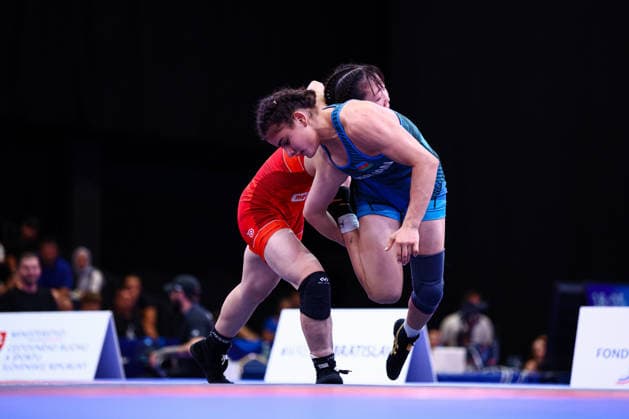 U20 World Championships 57kg WW - Konami Ono (JPN) df. Hiunai Hurbanova (AZE) *** U20 World Championships, 57 kg Open Weight: Konami Ono (JPN) def. Hiunai Hurbanova (AZE) Copyright: xJakexKirkmanx