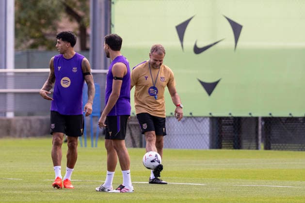 August 22, 2026, Sant Joan Despi, Barcelona, Spain: Hansi Flick, head coach during the training day of FC Barcelona, Barca ahead the Spanish League, Laliga EA Sports, football match against Elche CF at Ciudad Esportiva Joan Gamper on August 22, 2026 in Sant Joan Despi, Barcelona, Spain. FC Barcelona Training And press conference, PK, Pressekonferenz - LaLiga EA Sports  - ZUMAa181 20260822_zaa_a181_015 Copyright: xJavierxBorregox