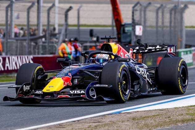 ZANDVOORT - Max Verstappen from the Netherlands and driver for Oracle Red Bull Racing during the sprint race of the Formula 1 Heineken Dutch Grand Prix at Circuit Zandvoort on August 22, 2026 in Zandvoort, the Netherlands. MARCEL TER BALS ANP xVIxANPxSportx xMarcelxterxBalsxIVx 565994510 originalFilename: 565994510.jpg
