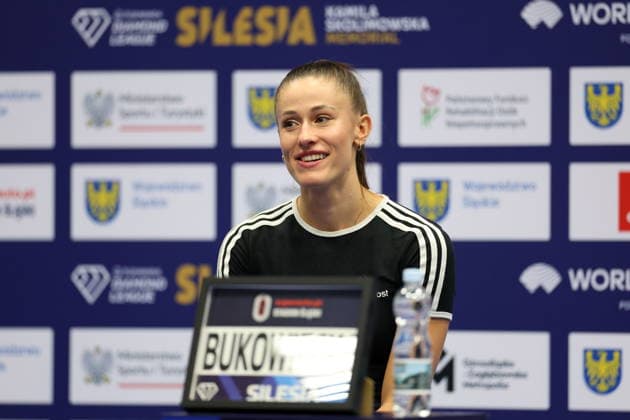 CHORZOW 22.08.2026 DIAMENTOWA LIGA - MEMORIAL KAMILI SKOLIMOWSKIEJ - KONFERENCJA PRASOWA --- DIAMOND LEAGUE - SILESIA KAMILA SKOLIMOWSKA ATHLETICS MEMORIAL - press conference, PK, Pressekonferenz NATALIA BUKOWIECKA FOT. PIOTR KUCZA FOTOPYK NEWSPIX.PL --- newspix.pl POLAND OUT! 