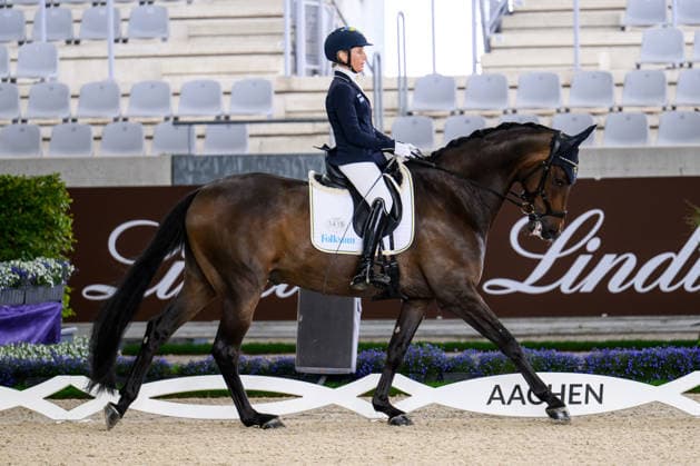 260822 Lotta Wallin of Sweden with horse Questionmark compete in the Para Dressage Grand Prix B Team Final Grade IV during day 12 of the 2026 FEI World Championships on August 22, 2026 in Aachen. Photo: Emma Wallskog BILDBYRAN kod EW EW0696 ridsport equestrian rid-vm 2026 2026 fei world championships bbeng ridsport-vm dressyr dressage para dressage paradressyr parasport *** August 22, 2026: Lotta Wallin of Sweden, riding Questionmark, competes in the Para Dressage Grand Prix B Team Final, Grade IV, on Day 12 of the 2026 FEI World Championships in Aachen. 2026 in Aachen. Photo by Emma Wallskog. BILDBYRAN code EW EW0696 equestrian sports riding 2026 World Championships 2026 FEI World Championships BBENG equestrian sports World Championships dressage para dressage parasport  Copyright: EMMAxWALLSKOG BB260822EW009