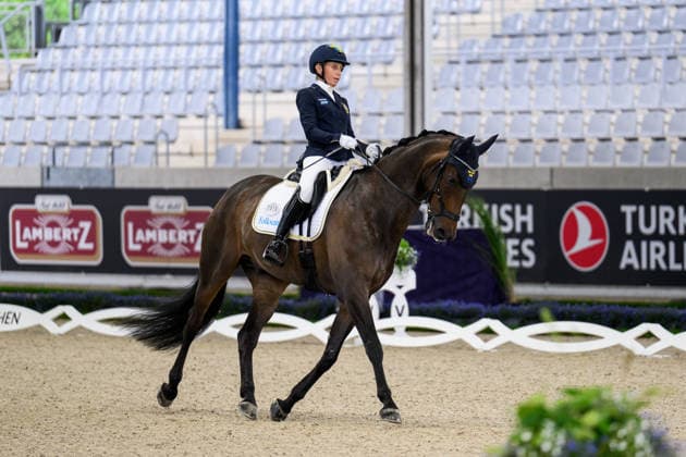 260822 Lotta Wallin of Sweden with horse Questionmark compete in the Para Dressage Grand Prix B Team Final Grade IV during day 12 of the 2026 FEI World Championships on August 22, 2026 in Aachen. Photo: Emma Wallskog BILDBYRAN kod EW EW0696 ridsport equestrian rid-vm 2026 2026 fei world championships bbeng ridsport-vm dressyr dressage para dressage paradressyr parasport *** August 22, 2026: Lotta Wallin of Sweden, riding Questionmark, competes in the Para Dressage Grand Prix B Team Final, Grade IV, on Day 12 of the 2026 FEI World Championships in Aachen. 2026 in Aachen. Photo by Emma Wallskog. BILDBYRAN code EW EW0696 equestrian sports riding 2026 World Championships 2026 FEI World Championships BBENG equestrian sports World Championships dressage para dressage parasport  Copyright: EMMAxWALLSKOG BB260822EW012