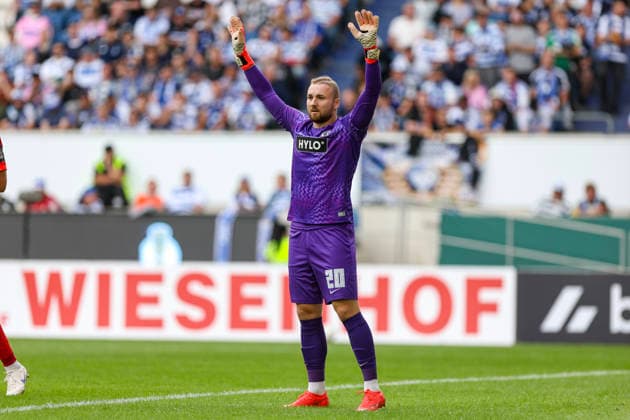 22.08.2026, GER, Fussball, Herren, DFB-Pokal, Saison 2026 2027, MSV Duisburg - SV Elversberg Nicolas Kristof (SVE) gestikuliert, Gestik Duisburg schauinsland-reisen Arena Nordrhein-Westfalen Deutschland *** August 22, 2026, GER, Soccer, Men s, DFB Cup, 2026–2027 Season, MSV Duisburg vs. SV Elversberg, Nicolas Kristof (SVE) gesturing, gestures, Duisburg, Schauinsland, Reisen Arena, North Rhine-Westphalia, Germany Copyright: xAdrianxSchlüterx