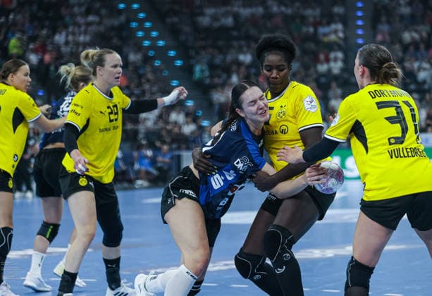 SPIELERIN im Spiel HSG Blomberg-Lippe vs. Borussia Dortmund, Rexel Super Cup, 22.08.2026, SAP Garden München. *** PLAYER in the game HSG Blomberg Lippe vs. Borussia Dortmund, Rexel Super Cup, August 22, 2026, SAP Garden Munich Copyright: xBEAUTIFULxSPORTS E.Schneiderx