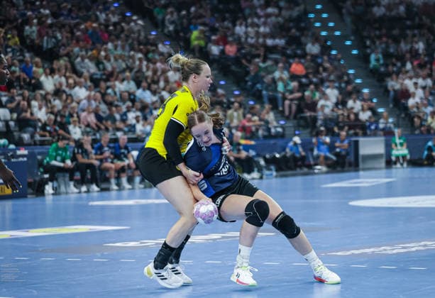 SPIELERIN im Spiel HSG Blomberg-Lippe vs. Borussia Dortmund, Rexel Super Cup, 22.08.2026, SAP Garden München. *** PLAYER in the game HSG Blomberg Lippe vs. Borussia Dortmund, Rexel Super Cup, August 22, 2026, SAP Garden Munich Copyright: xBEAUTIFULxSPORTS E.Schneiderx