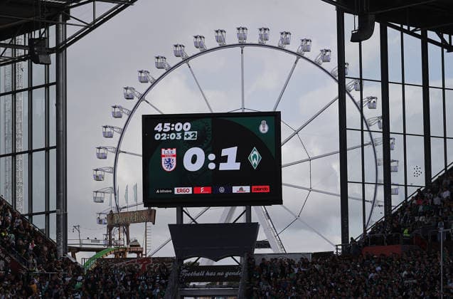 Halbzeit Fussball, Saison 2026 2027, Maenner, Herren, DFB Pokal, 1. Hauptrunde, Millerntor Stadion, Lueneburger SK gegen Werder Bremen DFL REGULATIONS PROHIBIT ANY USE OF PHOTOGRAPHS AS IMAGE SEQUENCES AND OR QUASI-VIDEO. *** Soccer Midseason, 2026–2027 Season, Men, Men’s, DFB Cup, First Round, Millerntor Stadium, Lüneburger SK vs. Werder Bremen DFL REGULATIONS PROHIBIT ANY USE OF PHOTOGRAPHS AS IMAGE SEQUENCES AND OR QUASI-VIDEO