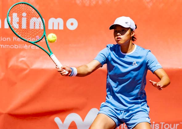 August 22, 2026, Verbier, Valais, Switzerland: Verbier Switzerland, 08 22 2026: JENNY LIM of France is in action during ITF World Tennis Tour Verbier 2026 Tournament. The ITF World Tennis Tour Verbier 2026 Tournament (International Tennis Federation Women s 35) tournament took place at Central Court in Verbier, which is located in the famous ski resort of Verbier and is situated in Valais, Switzerland. Tennis 2026: ITF W35 Verbier Tournament  - ZUMAd206 20260822_zip_d206_023 Copyright: xEricxDubostx