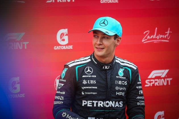 IPA87694560 - 63 George Russell (GRB), INEOS AMG Mercedes W17, during the Dutch Grand Prix at Zandvoort, the Netherlands, August 20–23, 2026, 2026 Formula 1 World Championship, WM, Weltmeisterschaft  Copyright: xFedericoxBasile IPAxSportx xx 87694560