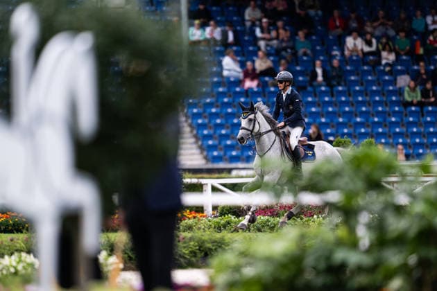 260822 Emil Jönsson of Sweden with horse Conrad compete in a jumping competition for young riders on day 12 of the 2026 FEI World Championships on August 22, 2026 in Aachen. Photo: Emma Wallskog BILDBYRAN kod EW EW0698 ridsport equestrian rid-vm 2026 2026 fei world championships bbeng ridsport-vm hoppning jumping *** August 22, 2026: Emil Jönsson of Sweden, riding Conrad, competes in a show jumping event for young riders on day 12 of the 2026 FEI World Championships on August 22, 2026 in Aachen. Photo by Emma Wallskog, BILDBYRAN, code EW EW0698, equestrian sports, 2026 World Championships, 2026 FEI World Championships, BBENG, equestrian sports, World Championships, show jumping  Copyright: EMMAxWALLSKOG BB260822EW029