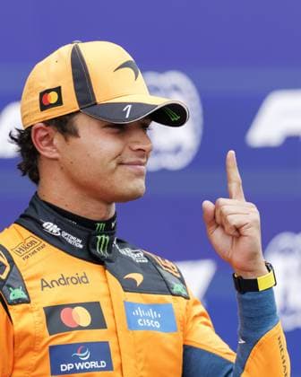 ZANDVOORT - Lando Norris (McLaren Mastercard F1 Team) during qualifying ahead of the Dutch F1 Grand Prix at the Circuit Zandvoort. SEM VAN DER WAL ANP xVIxANPxSportx xxANPxIVx 566016646 originalFilename: 566016646.jpg