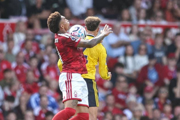Nottingham Forest v Leeds United, Premier League Nottingham Forest forward Igor Jesus (11) chests ball during the Premier League match between Nottingham Forest and Leeds United at the City Ground, Nottingham, UK on 22 August 2026. Nottingham City Ground Nottinghamshire UK Editorial use only DataCo restrictions apply See www.football-dataco.com , Copyright: xManjitxNarotrax PSI-24717-0038