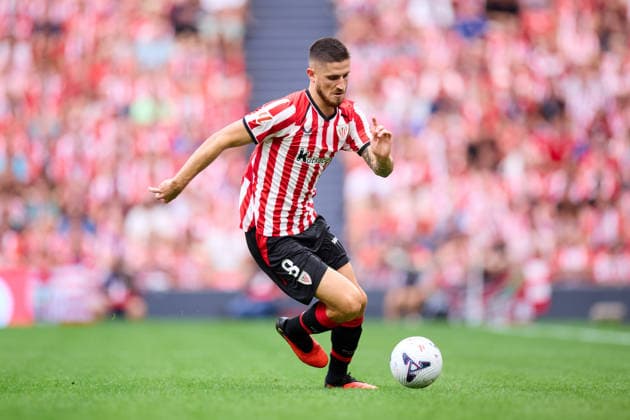 August 22, 2026, Bilbao, Vizcaya, SPAIN: Oihan Sancet of Athletic Club in action during the LaLiga EA Sports match between Athletic Club and Sevilla FC at San Mames on August 22, 2026, in Bilbao, Spain. Athletic Club V Sevilla FC - LaLiga EA Sports  - ZUMAa181 20260822_zaa_a181_121 Copyright: xRicardoxLarreinax