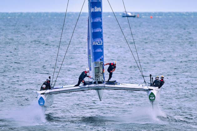 GER, Rockwool Garmany Sail Grand Prix, Sail GP, Sail GP Germany, Sassnitz, 22.-23.08.2026, Deutschland, GERMANY BY DEUTSCHE BANK - Sail GP Team - Germany; Driver - Erik Kosegarten-Heil, GER, Sail GP, Rockwool Germany Sail Grand Prix, Sassnitz, 22.-23.08.2026, Deutschland, Freitag, 22.08.2026, Renntag 1, *** GER, Rockwool Germany Sail Grand Prix, Sail GP, Sail GP Germany, Sassnitz, August 22–23, 2026, Germany, GERMANY BY DEUTSCHE BANK Sail GP Team Germany Driver Erik Kosegarten Heil, GER, Sail GP, Rockwool Germany Sail Grand Prix, Sassnitz, August 22–23, 2026, Germany, Friday, August 22, 2026, Race Day 1, Copyright: xClaudiusxRauchx