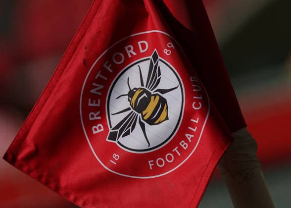 22nd August 2026; Gtech Community Stadium, Brentford, London, England; Premier League Football, Brentford versus Tottenham Hotspur; Brentford corner flag JohnxPatrickxFletcher