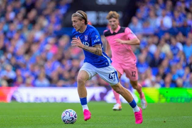 IPSWICH, ENGLAND AUGUST 22 - Jack Clarke of Ipswich Town during the Premier League game between Ipswich Town and Sunderland at Portman Road on August 22, 2026 in Ipswich, England. (Photo by Keeran Marquis Sports Press Photo)  Copyright: xKeeranxMarquis SPPx Sportspressphoto_SPR212416