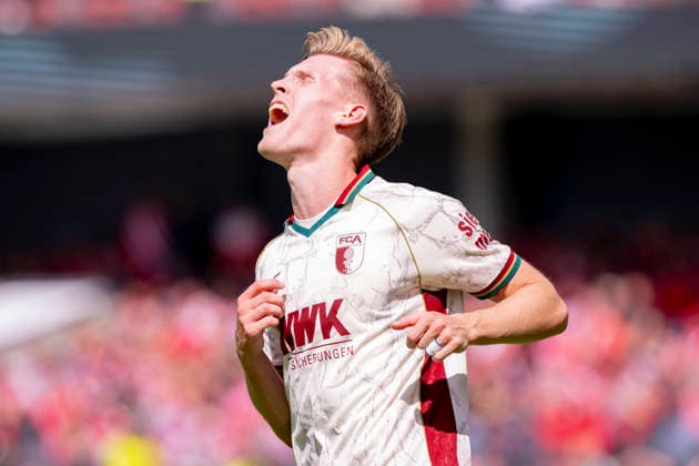 Germany, Cottbus, LEAG Energie Stadion, 22.08.2026, DFB Pokal 2026 27, 1. Runde, FC Energie Cottbus vs. FC Augsburg, Anton Kade (FC Augsburg), Photo by Eibner Pressefoto Tino Henschel DFB Pokal 2026 27, 1. Runde, FC Energie Cottbus vs. FC Augsburg Cottbus *** Germany, Cottbus, LEAG Energie Stadium, August 22, 2026, 2026–27 DFB Cup, First Round, FC Energie Cottbus vs. FC Augsburg, Anton Kade (FC Augsburg), Photo by Eibner Pressefoto, Tino Henschel, 2026–27 DFB Cup, First Round, FC Energie Cottbus vs. FC Augsburg, Cottbus Copyright: xEibnerxPressefotox