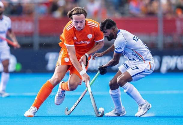 AMSTELVEEN, 22-08-2026, Wagener Stadion, FIH Hockey World Cup 2026 Men, 2026. Duco Telgenkamp in action during the game Netherlands - India (men) . Netherlands - India (men)  x205940080x Copyright: