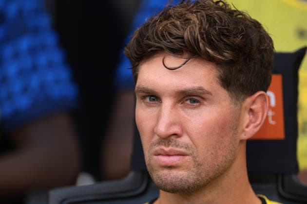 FC Internazionale v AC Monza - Serie A - Giuseppe Meazza Milan, Italy, 22nd August 2026. John Stones of FC Internazionale looks on from the bench prior to the FC Internazionale vs AC Monza Serie A match at Stadio Giuseppe Meazza, Milan. Picture credit should read: Jonathan Moscrop Milan Stadio Giuseppe Meazza Italy