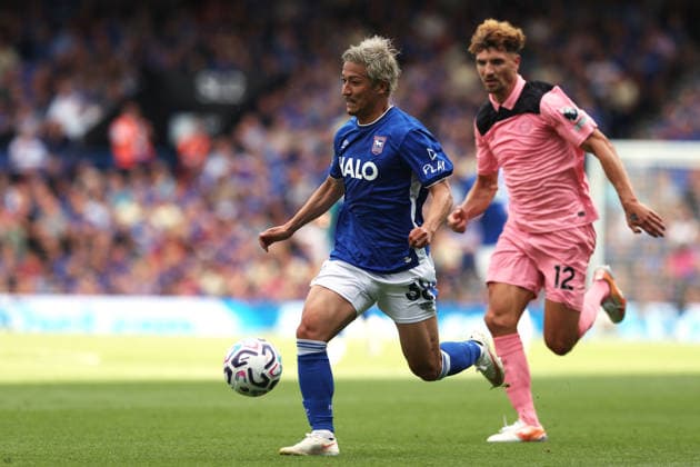 Ipswich Town v Sunderland 22 August 2026 Ipswich, Premier League Football - Ipswich Town v Sunderland - Daizen Maeda of Ipswich Town - (Photo by Mark Leech). Ipswich UK *** Ipswich Town gegen Sunderland, 22. August 2026, Ipswich, Premier League, Fußball: Ipswich Town gegen Sunderland – Daizen Maeda von Ipswich Town, Foto: Mark Leech, Ipswich, Großbritannien  Copyright: xMarkxLeechxOffside