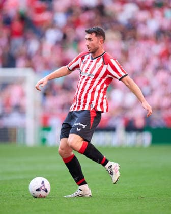 August 22, 2026, Bilbao, Vizcaya, SPAIN: Aymeric Laporte of Athletic Club in action during the LaLiga EA Sports match between Athletic Club and Sevilla FC at San Mames on August 22, 2026, in Bilbao, Spain. Athletic Club V Sevilla FC - LaLiga EA Sports  - ZUMAa181 20260822_zaa_a181_139 Copyright: xRicardoxLarreinax