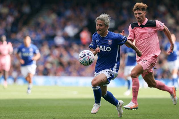 Ipswich Town v Sunderland 22 August 2026 Ipswich, Premier League Football - Ipswich Town v Sunderland - Daizen Maeda of Ipswich Town - (Photo by Mark Leech). Ipswich UK *** Ipswich Town gegen Sunderland, 22. August 2026, Ipswich, Premier League, Fußball: Ipswich Town gegen Sunderland – Daizen Maeda von Ipswich Town, Foto: Mark Leech, Ipswich, Großbritannien  Copyright: xMarkxLeechxOffside