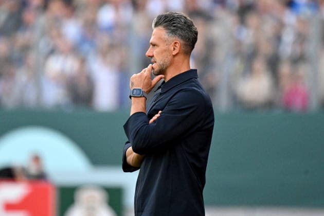 22.08.2026, xjhx, Fussball DFB Pokal 1.Runde, Eintracht Trier - RB Leipzig v.l. Trainer Coach Martin Demichelis (RB Leipzig) Trier *** August 22, 2026, xjhx, Soccer, DFB Cup, First Round, Eintracht Trier vs. RB Leipzig, Head Coach Martin Demichelis, RB Leipzig, Trier