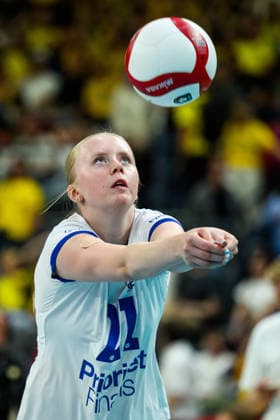 260822 Malin Hallin of Sweden during the CEV EuroVolley 2026 volleyball match between Sweden and Slovakia on August 22, 2026 in Gothenburg. Photo: Carl Sandin BILDBYRAN kod CS CS0971 volleyboll volleyball cev eurovolley 2026 volleyboll-em sverige slovakia sweden dam bbeng *** August 22, 2026: Malin Hallin of Sweden during the CEV EuroVolley 2026 volleyball match between Sweden and Slovakia on August 22, 2026 in Gothenburg. Photo by Carl Sandin, BILDBYRAN, code CS CS0971 volleyball CEV EuroVolley 2026 European Volleyball Championship Sweden Slovakia women s volleyball  Copyright: CARLxSANDIN BB260822CS045